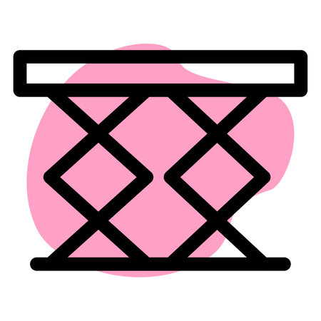 Folding table typically found in cafes.のイラスト素材