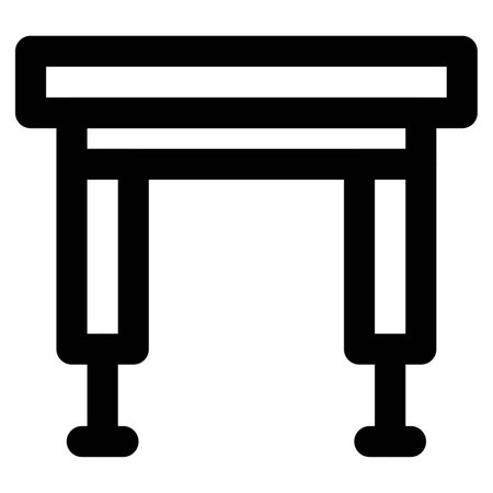 Portable folding table for garden area.のイラスト素材
