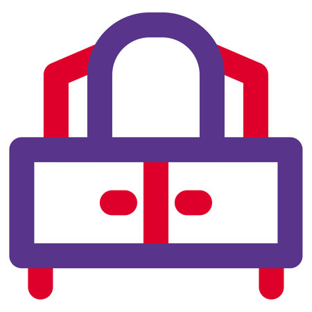 Wooden vanity mirror for bedroom decor.のイラスト素材