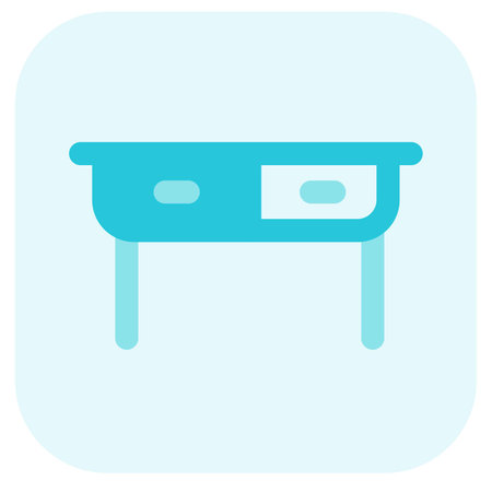 Writing desk with drawers for essentialsのイラスト素材