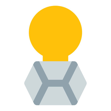 Electronic nightlight placed next to bed.のイラスト素材