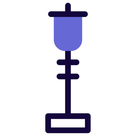 Tall height lamp for garden lightingのイラスト素材