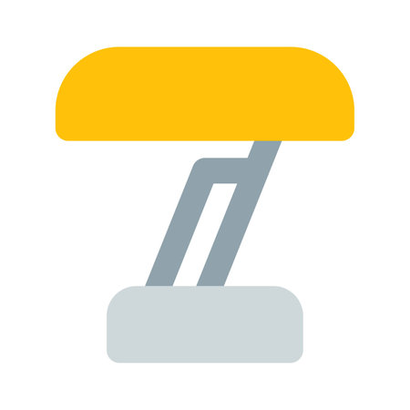 Desk lamp used for nighttime tasks.のイラスト素材