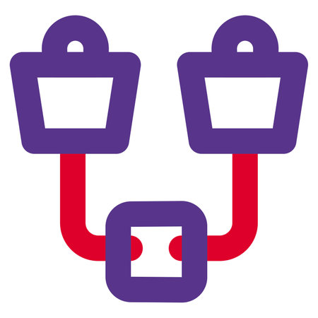 Sconce, a wall mounted decor light fixture.のイラスト素材