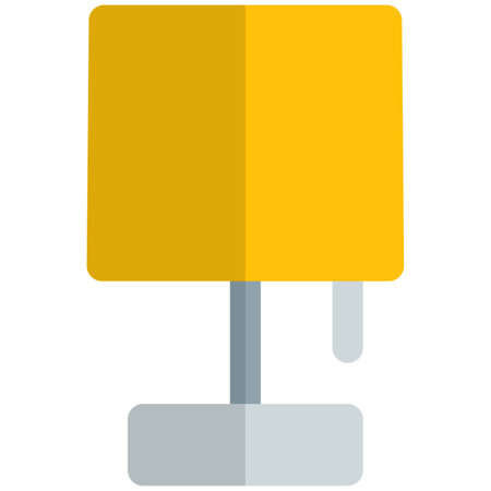 Electric table lampshade with an integrated switchのイラスト素材
