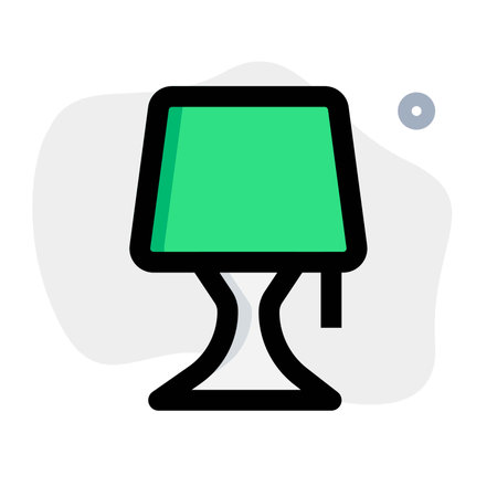 Minimal design lampshade for workspaceのイラスト素材