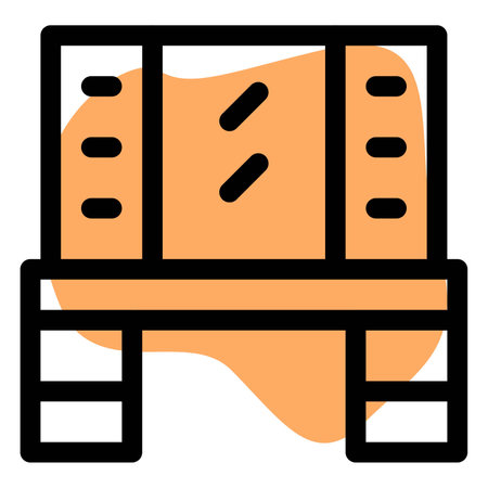 Room interior with luxury wooden dresser.のイラスト素材