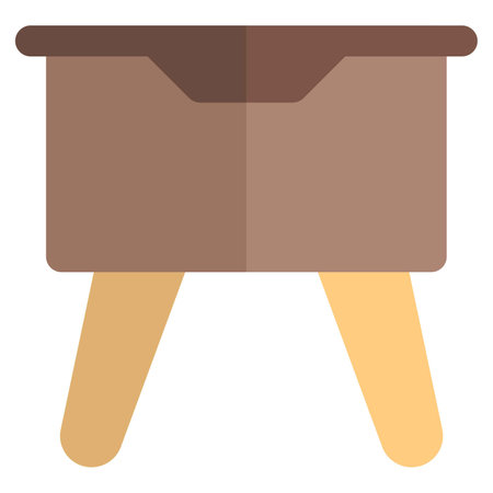 Modern design side table for keeping essentials.のイラスト素材