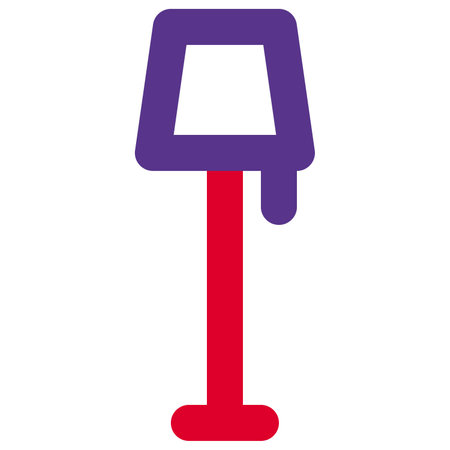 Long lamp stand placed for hall decorのイラスト素材