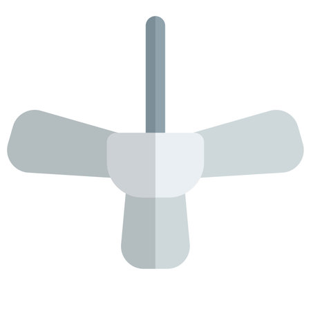 Modern high-speed ceiling mounted fan.のイラスト素材