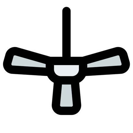 Modern high-speed ceiling mounted fan.のイラスト素材