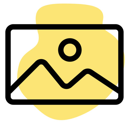 Picture mounted on wall for decorationのイラスト素材