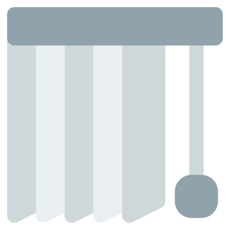 Venetian blinds installed for heat protectionのイラスト素材