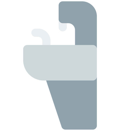 Drinking fountain installed for public use.のイラスト素材