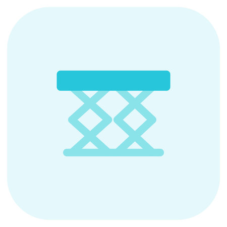 Collapsible folding table with broad tabletop.のイラスト素材