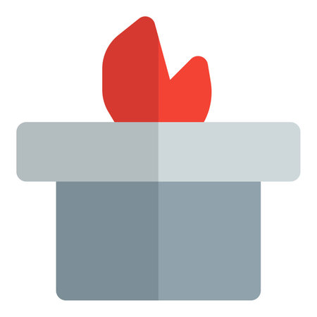 Using fire pit to provide warmth during winters.のイラスト素材