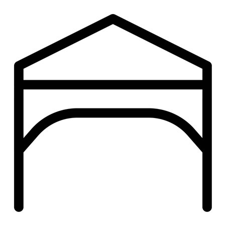 Instant gazebo, a collapsible pop-up canopy.のイラスト素材