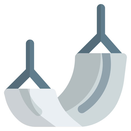 Hammock, a swinging couch or bed.のイラスト素材