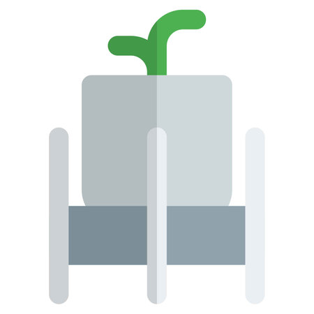 Metal stand for keeping plant indoorsのイラスト素材