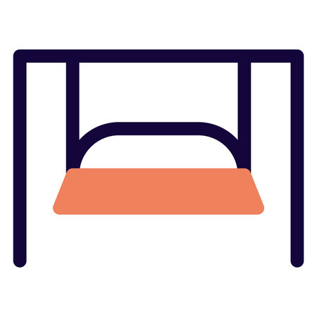 Large spacious porch swing for relaxationのイラスト素材