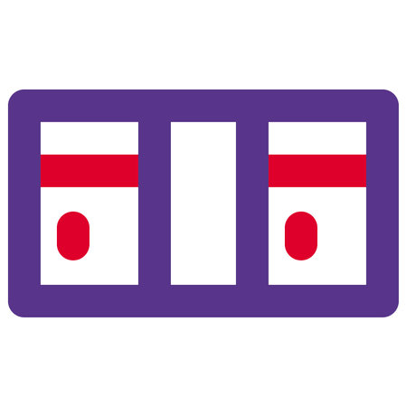 Wide wardrobe with a large countertopのイラスト素材