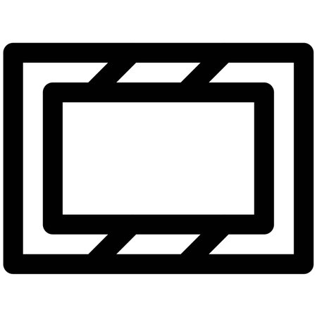 Glass photo frame with stylish borders.のイラスト素材