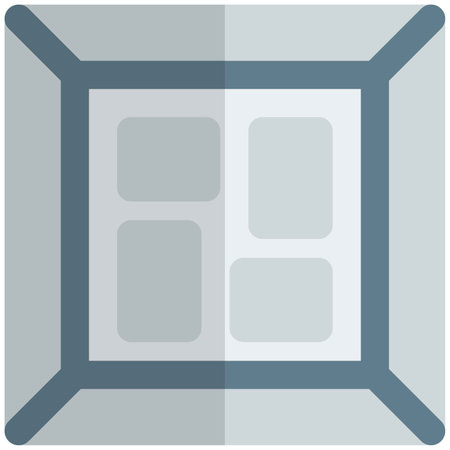 Multiple pictures contained in one large frame.のイラスト素材