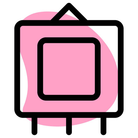 Decorative wall mounted photo frame.のイラスト素材