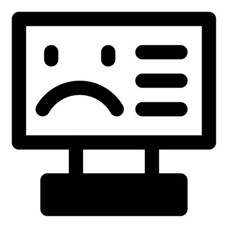 Blue screen indicating a system failureのイラスト素材