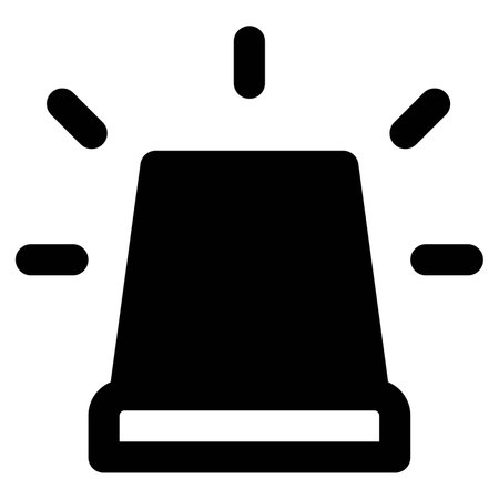 Emergency siren used to warn online fraud.のイラスト素材