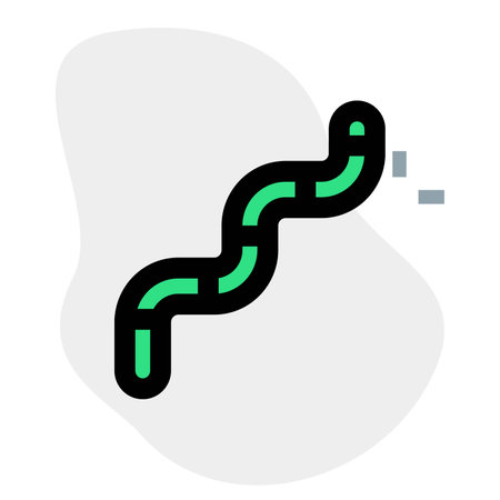 Worm, a harmful virus for computer.のイラスト素材