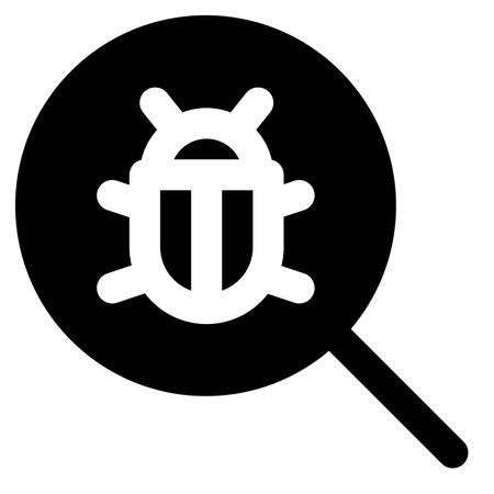Antivirus tool help in identifying system bugs.のイラスト素材