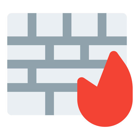 Using a firewall to track network traffic.のイラスト素材