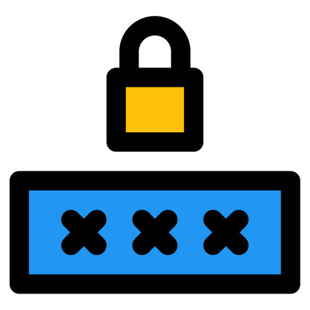 A unique character for device privacy, password.のイラスト素材