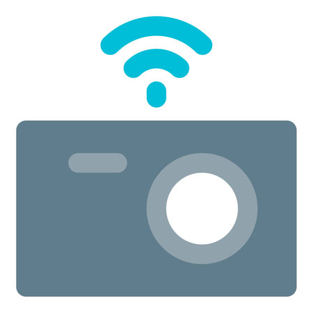 High definition photo with wireless digital camera.のイラスト素材