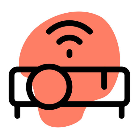 Projector used by students for presentationsのイラスト素材