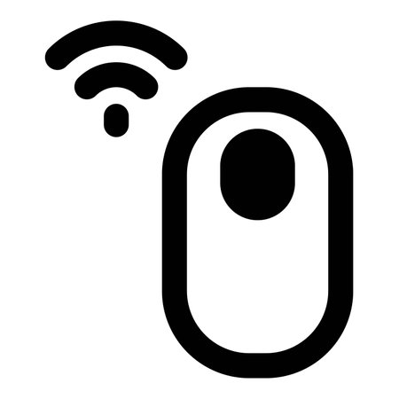 Portable wireless mouse, easy to use.のイラスト素材