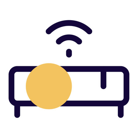 Projector used by students for presentationsのイラスト素材