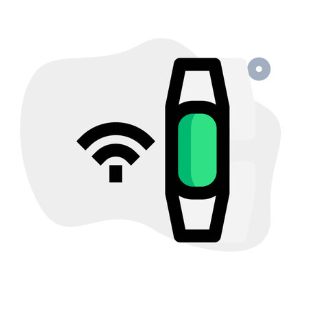 Smart fitness band with health tracking featuresのイラスト素材