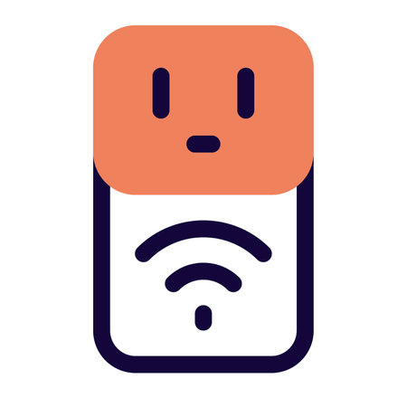 Wireless outlet with control on electricity flowのイラスト素材
