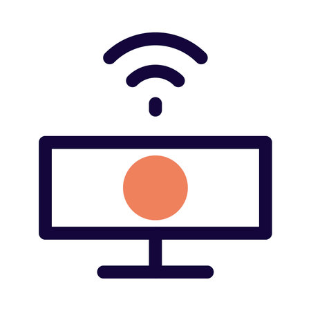 Webcam commonly used for video chattingのイラスト素材