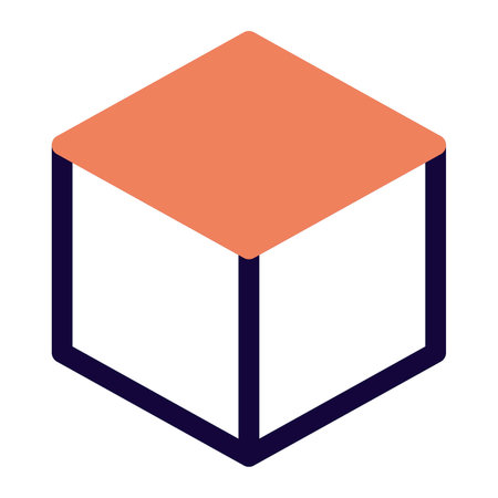 Cyber cube used to protect from risk.のイラスト素材