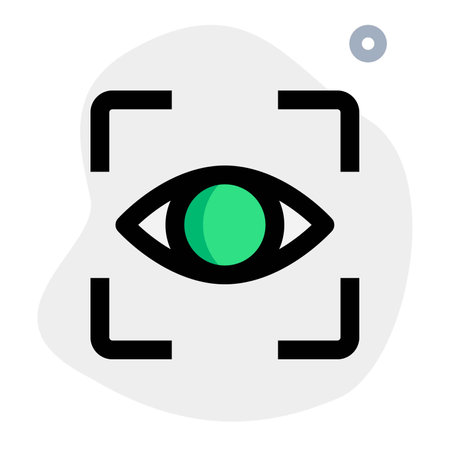 Retinal scanning for user identificationのイラスト素材