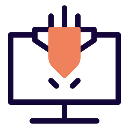 Malicious attack on computer to damage data.のイラスト素材