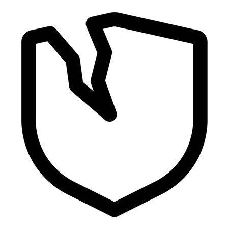 Destroyed shield and attack of privacy.のイラスト素材