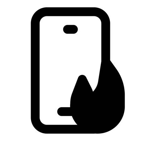 Unable to recover data from a phone, destroyed.のイラスト素材