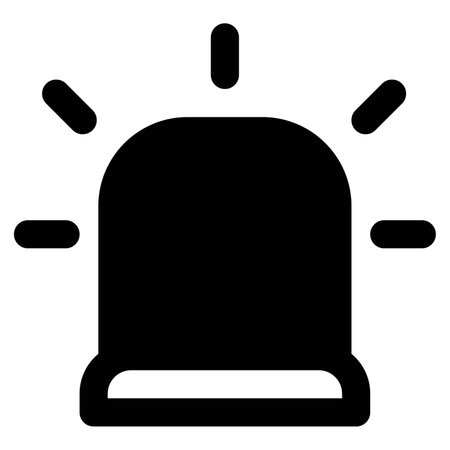 Emergency siren made of audio and lightingのイラスト素材