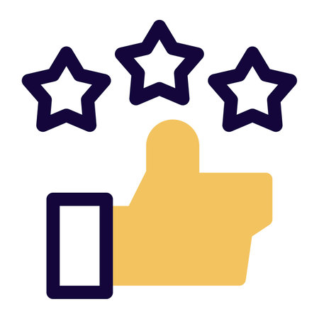 Consumer feedback in form of star rating.のイラスト素材