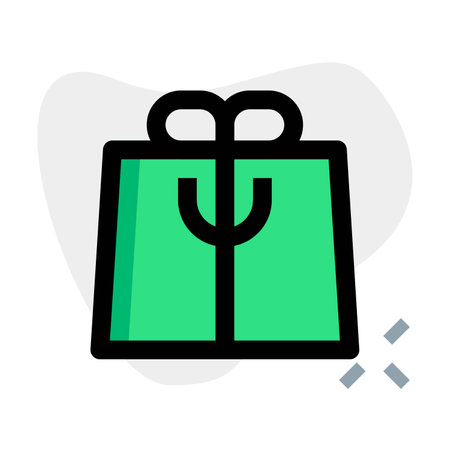 Gift bag used for sending customized presentsのイラスト素材