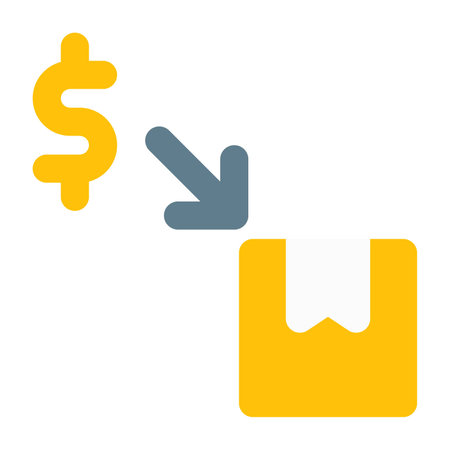 Packet pick up only after paymentのイラスト素材